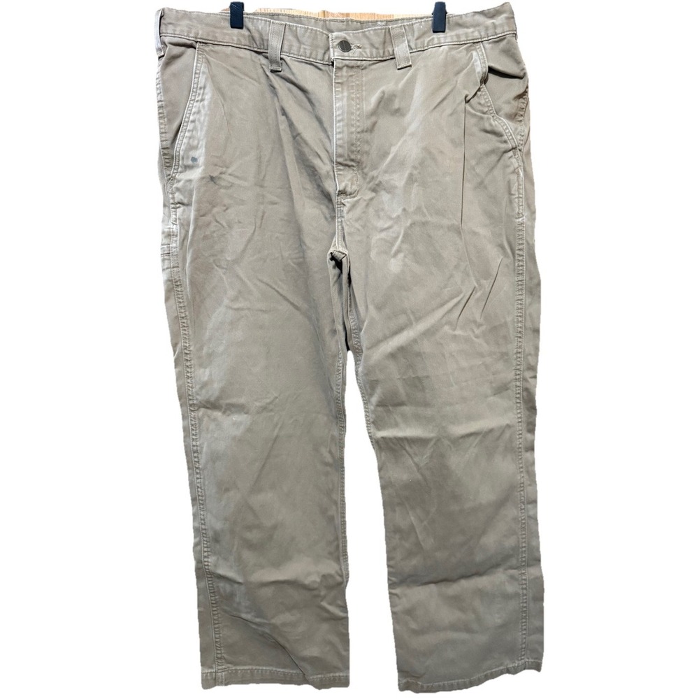 Carhartt Pants Mens 40x30 Beige‎ Relaxed Fit Pants EUC